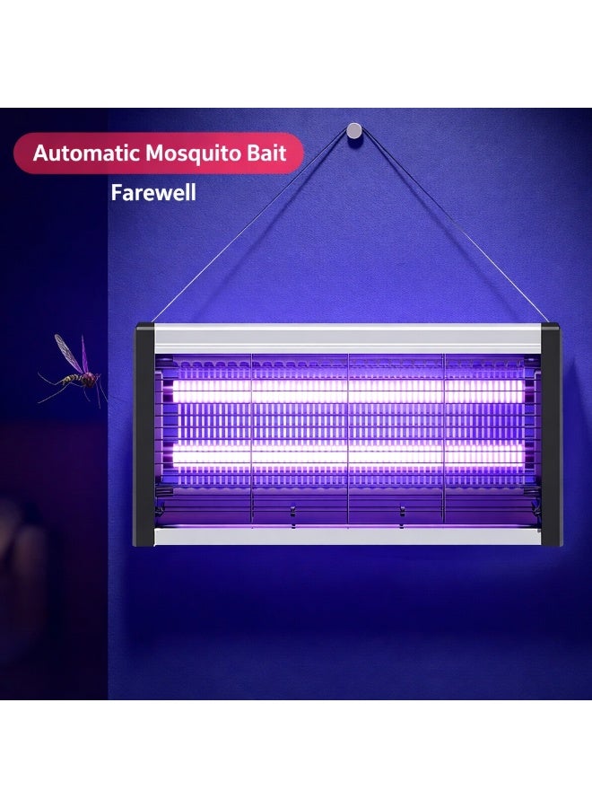 Bluejw 30W LED Bug Zapper - 1500V High-Voltage UV-A Lamp, 120㎡ Coverage, Dual-Layer Safety Net, Indoor/Outdoor Use - Image 4
